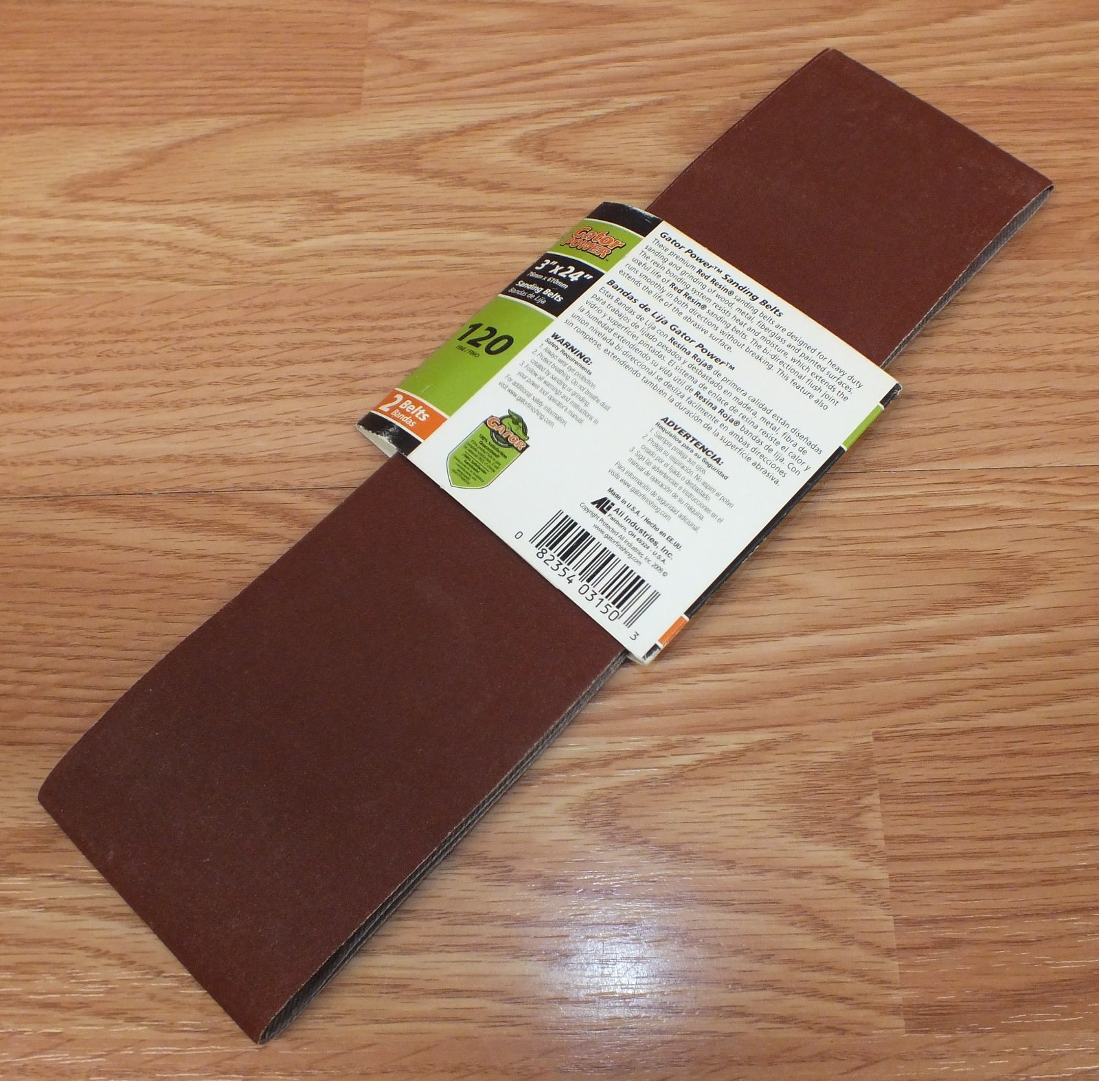 Gator Finishing Products (3150) 120 Fine Grit 3″ x 24″ (inch) Sanding Belts *NOS