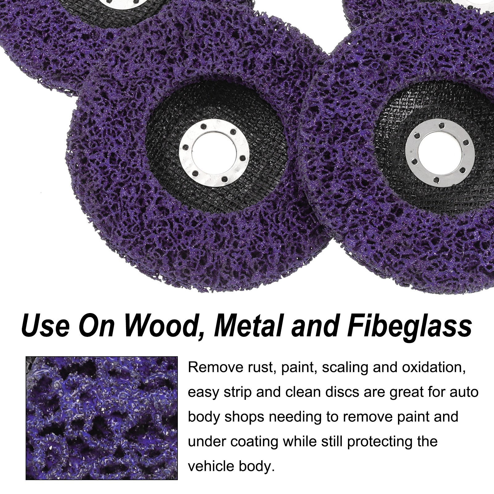 5pcs Strip Wheel Stripping Wheels 6″x7/8″ for Purple