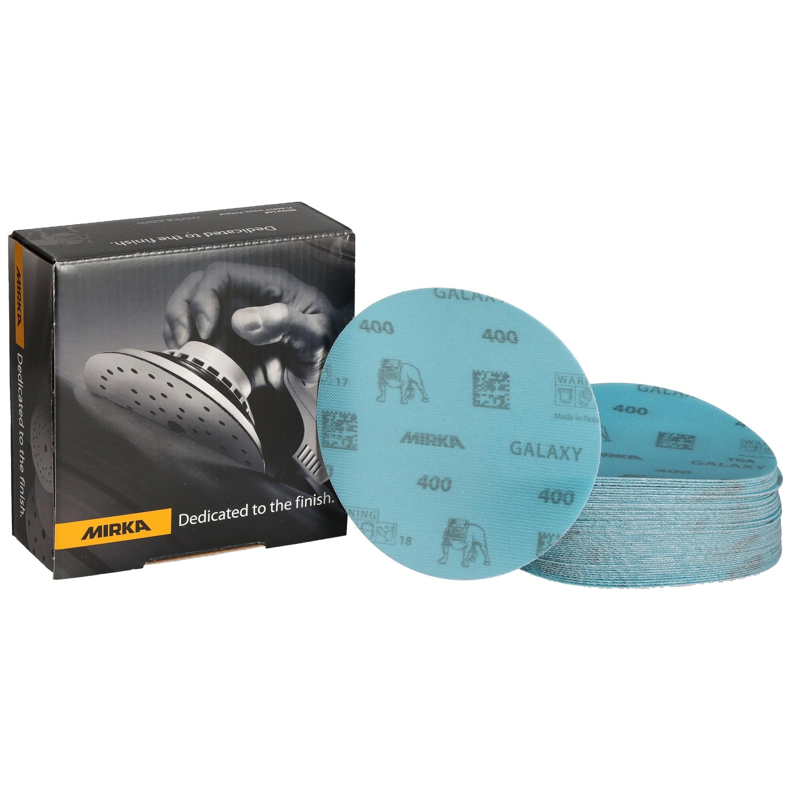 Mirka Galaxy 5 Inch Sanding Discs Grit 400 Hook And Loop 50 Pack FY-612-400