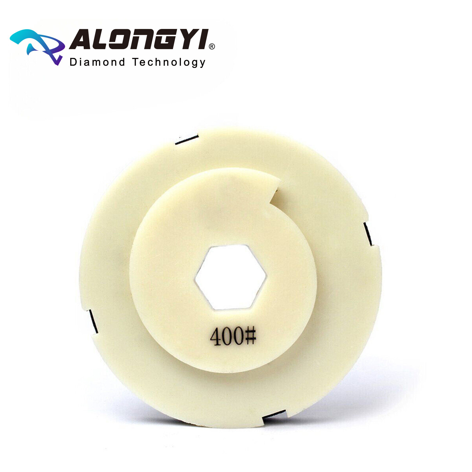 5″*5mm diamond edge grinding wheel back with snail clasp connection