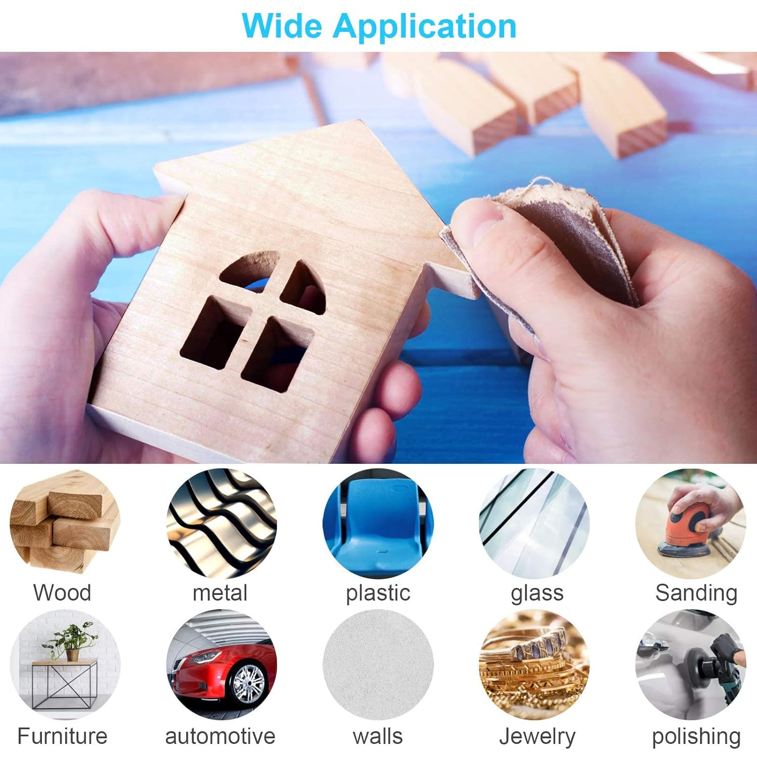Sand Paper, 48 PCS Sandpaper, 120 to 5000 Assorted Grit Sandpaper Sheets, 9 X 3.