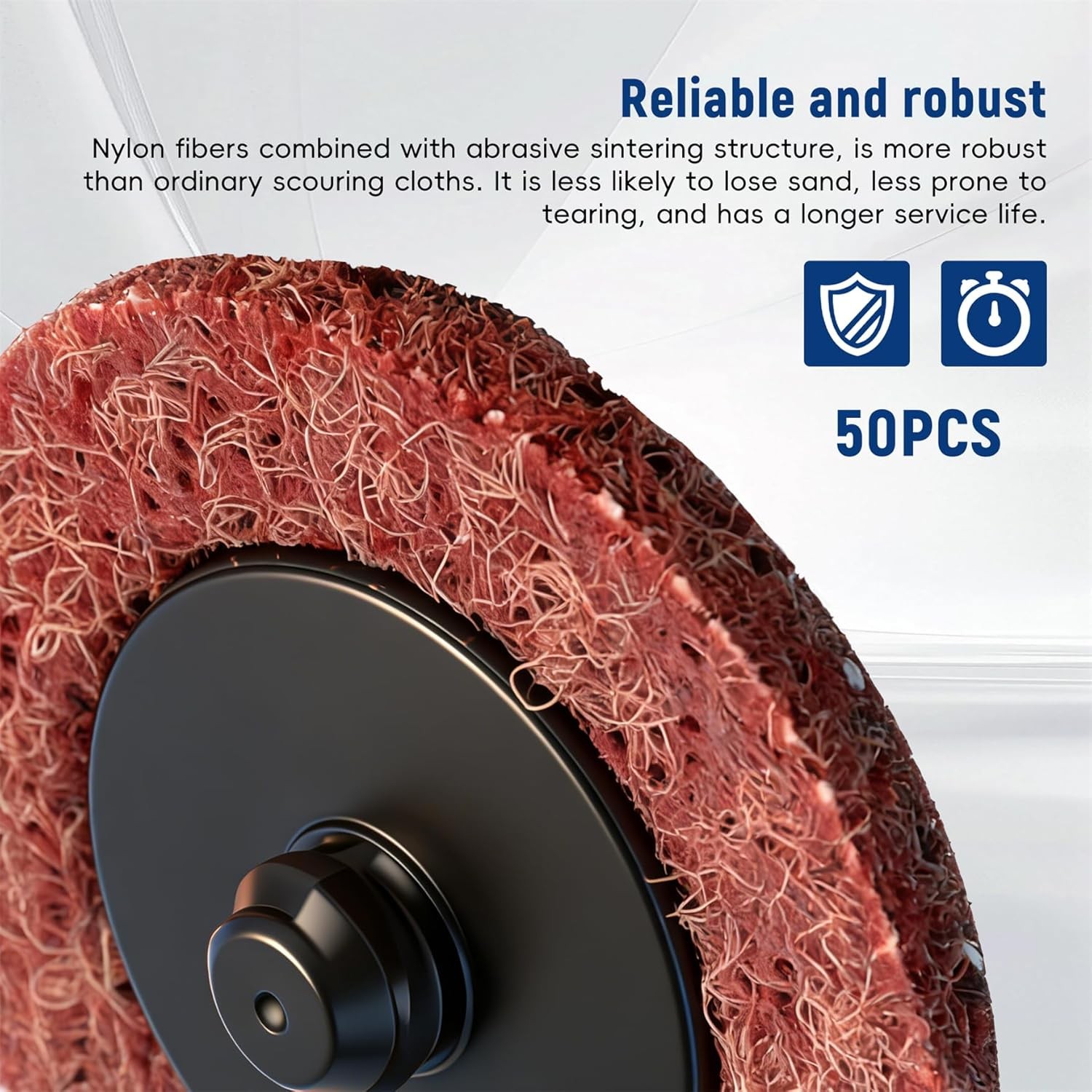 50PCS 2″ Quick Change Surface Conditioning Sanding Discs R Type Medium Grit US