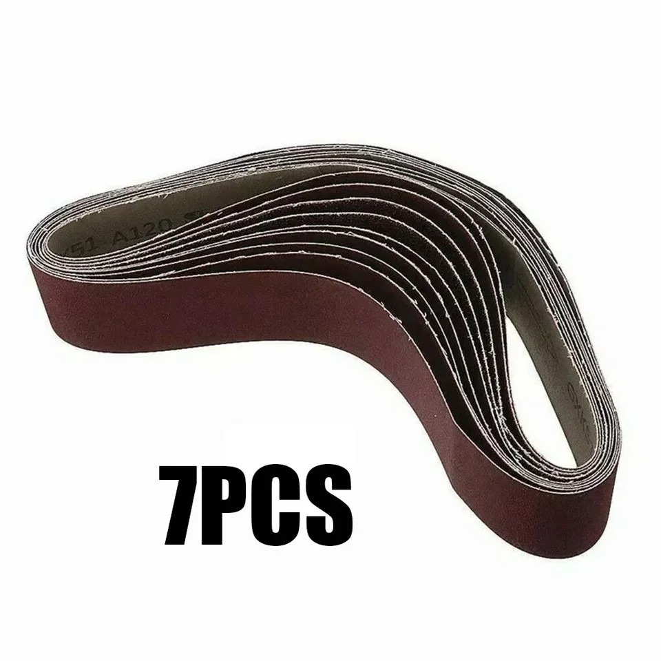 7Pcs 50x686mm Sanding Belts 120 240 320 400 600 800 1000 Grit Sandpaper Abrasi D