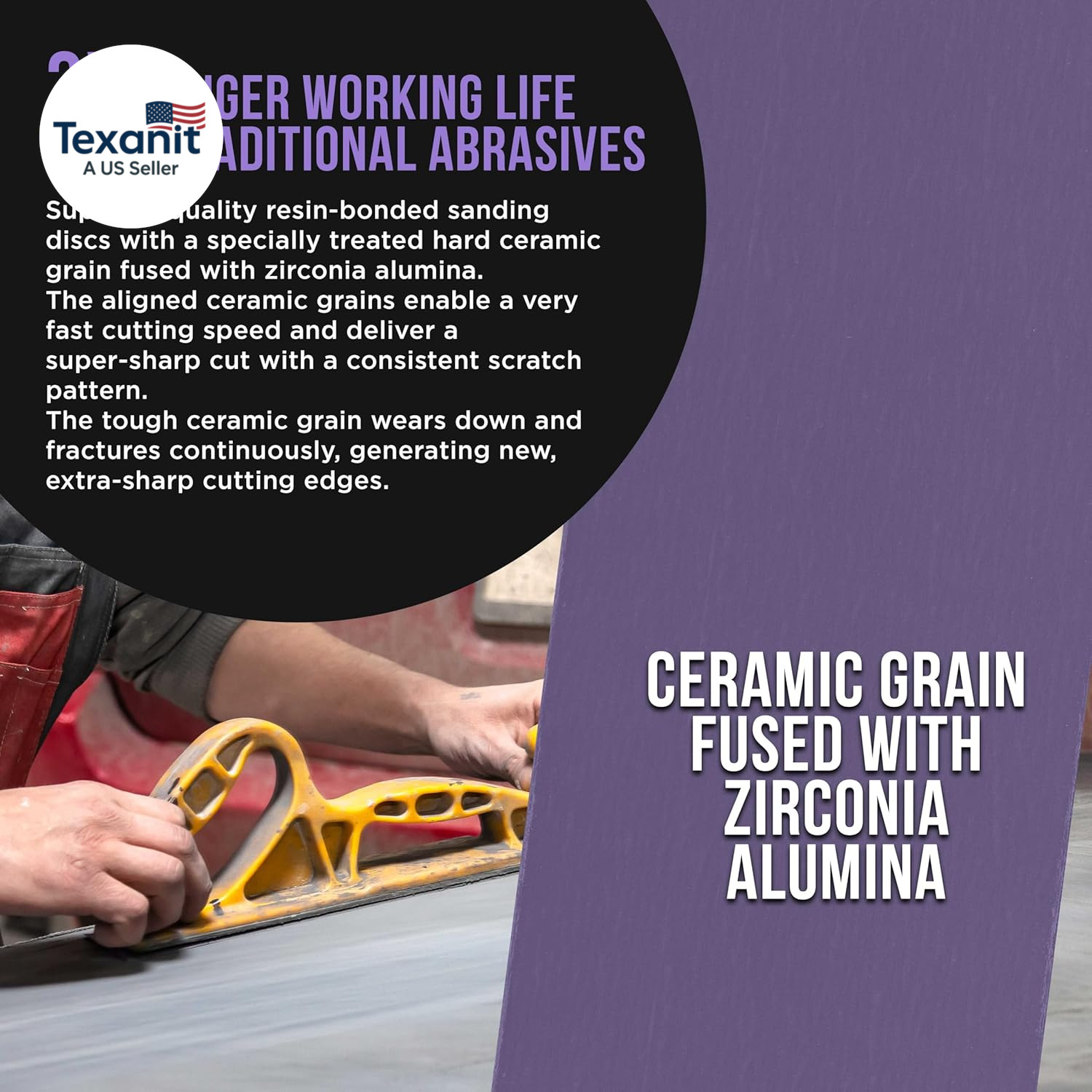 Premium 1000 Grit Purple Film Ceramic Longboard Sandpaper, 2-3/4″ Wide Continuou