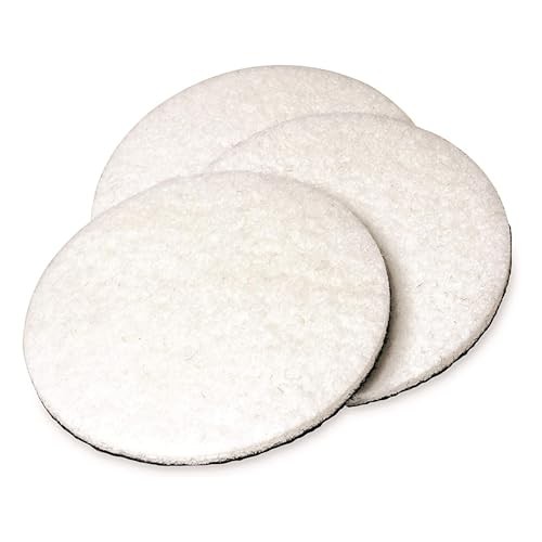 Set of 3 Glass Polishing Pads – 3″ Buffing Discs for Car Windows