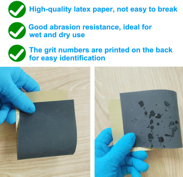 Sandpaper Variety Pack, 20PCS Sand Paper Assorted for Wood Metal Sanding, Wet Dr
