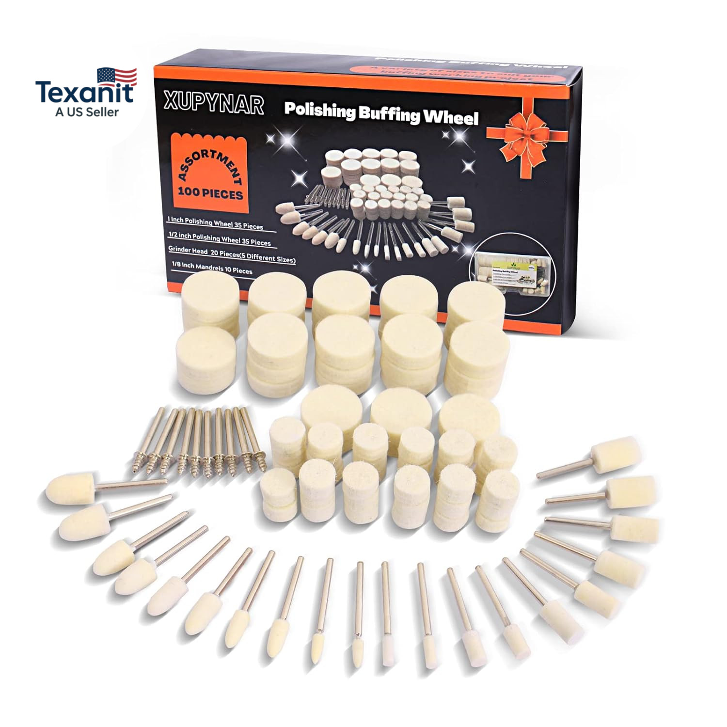 100PCS Polishing Buffing Wheel for Dremel Polishing Kit, Polishing Wheel for Dre