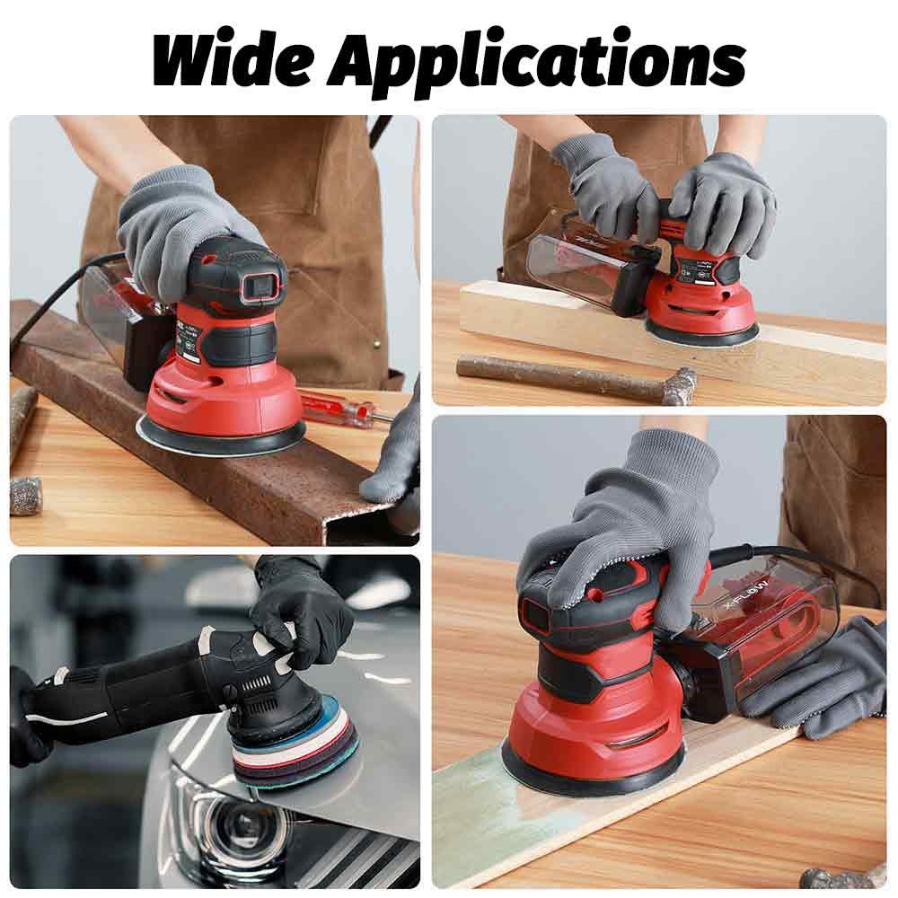 6in Sanding Discs 40-2000 Grit Wet Dry Sandpaper Hook Loop Orbital Sander Paper
