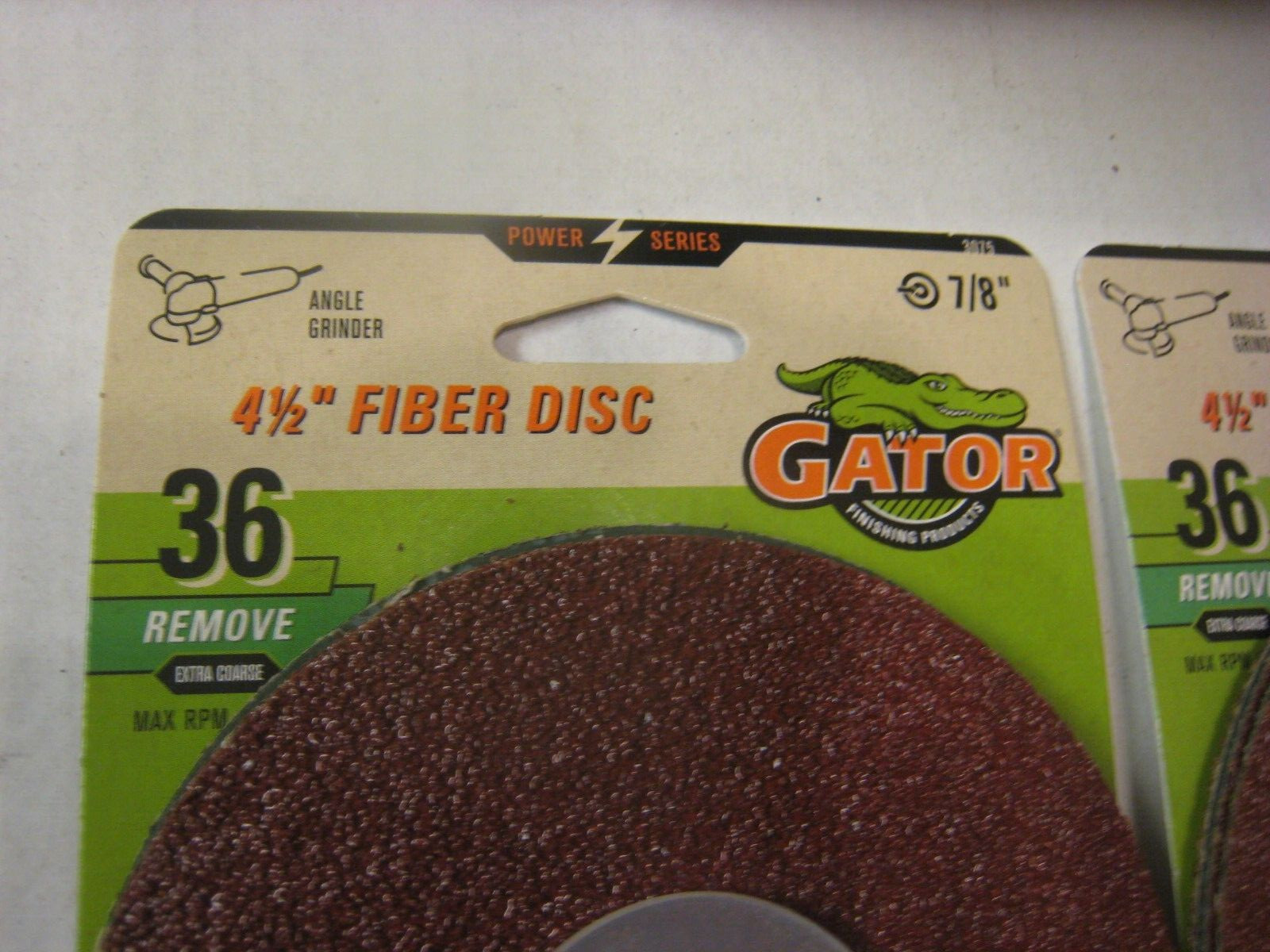 2 X TRI Packs Gator 4-1/2″ Fiber Disc 36 Grit Fit Angle Grinder 7/8″ Hole GERMAN