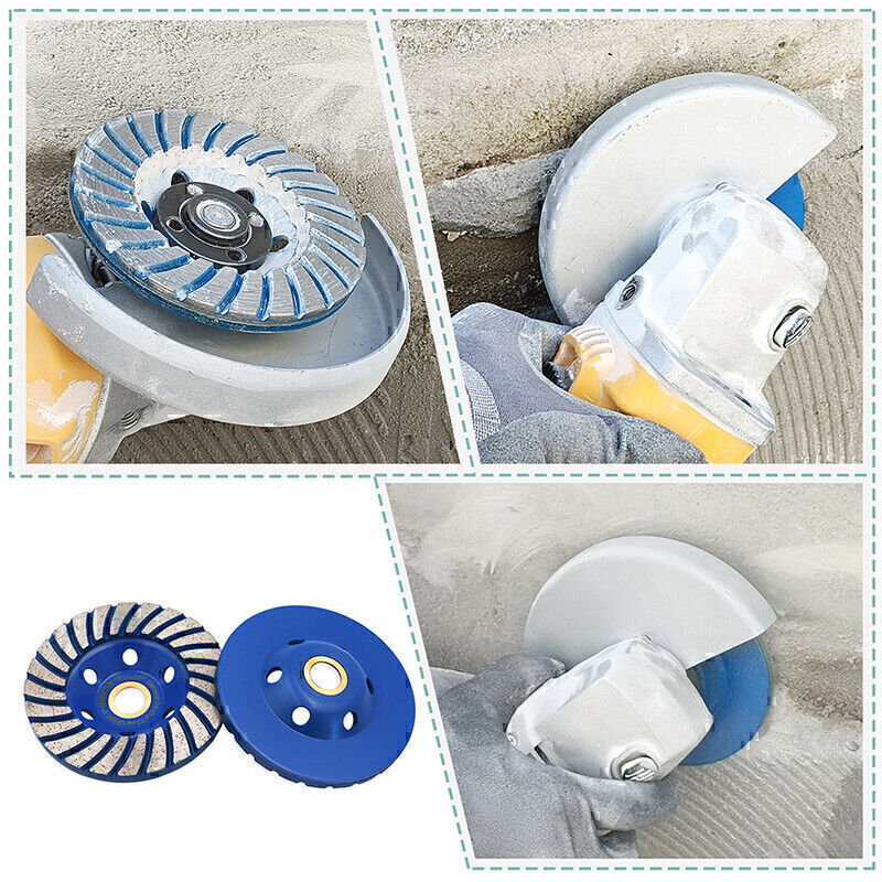 1pc 4/4.5/5/7 inch Diamond Grinding Wheel Turbo Row Grinding Disc for Concrete