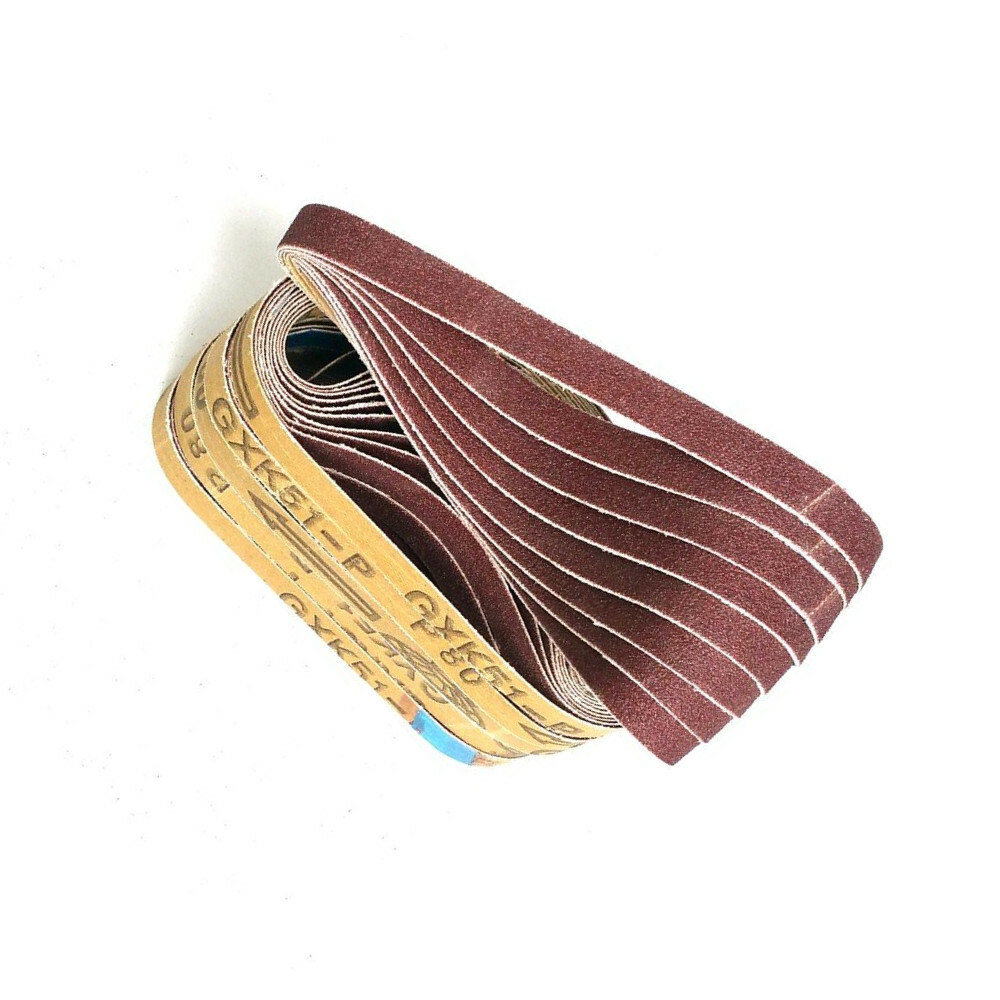 50 Pcs 330*10mm Abrasive Sanding Belts Bands P80 P60 P120 P180 P240 on Air Belt