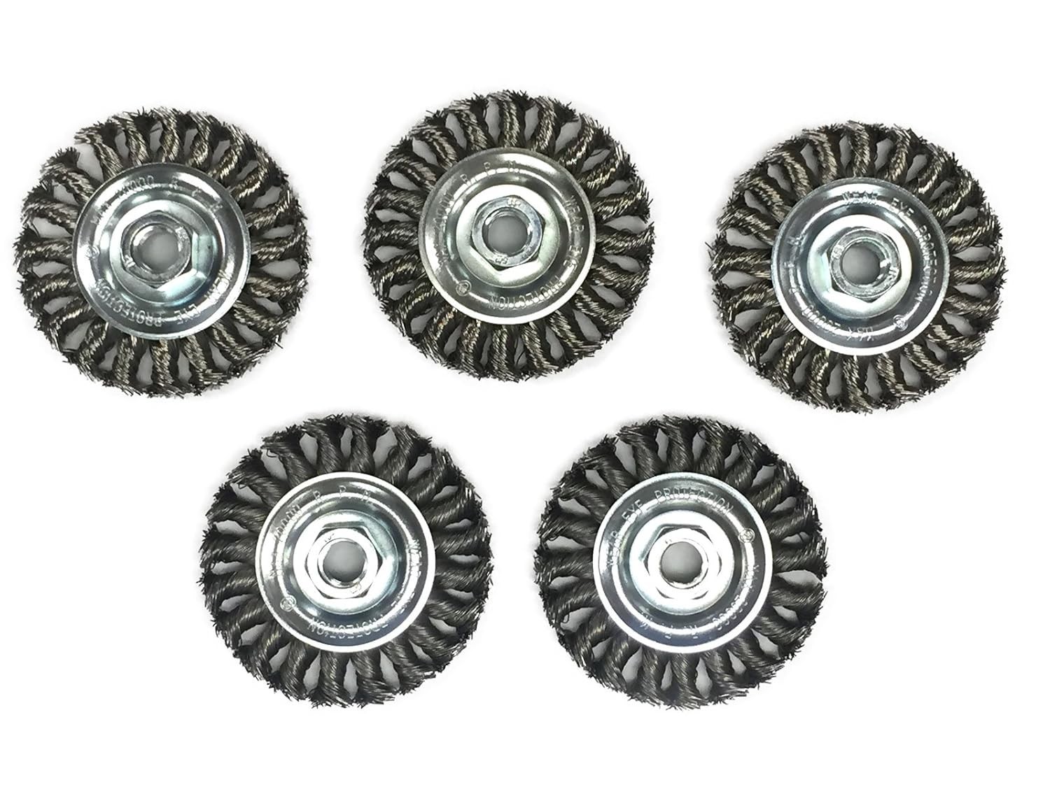 4″ Twist-Knot Wire Wheel 30pcs +150 pcs 4.5″ Zirconia Flap Disc rust weld clean