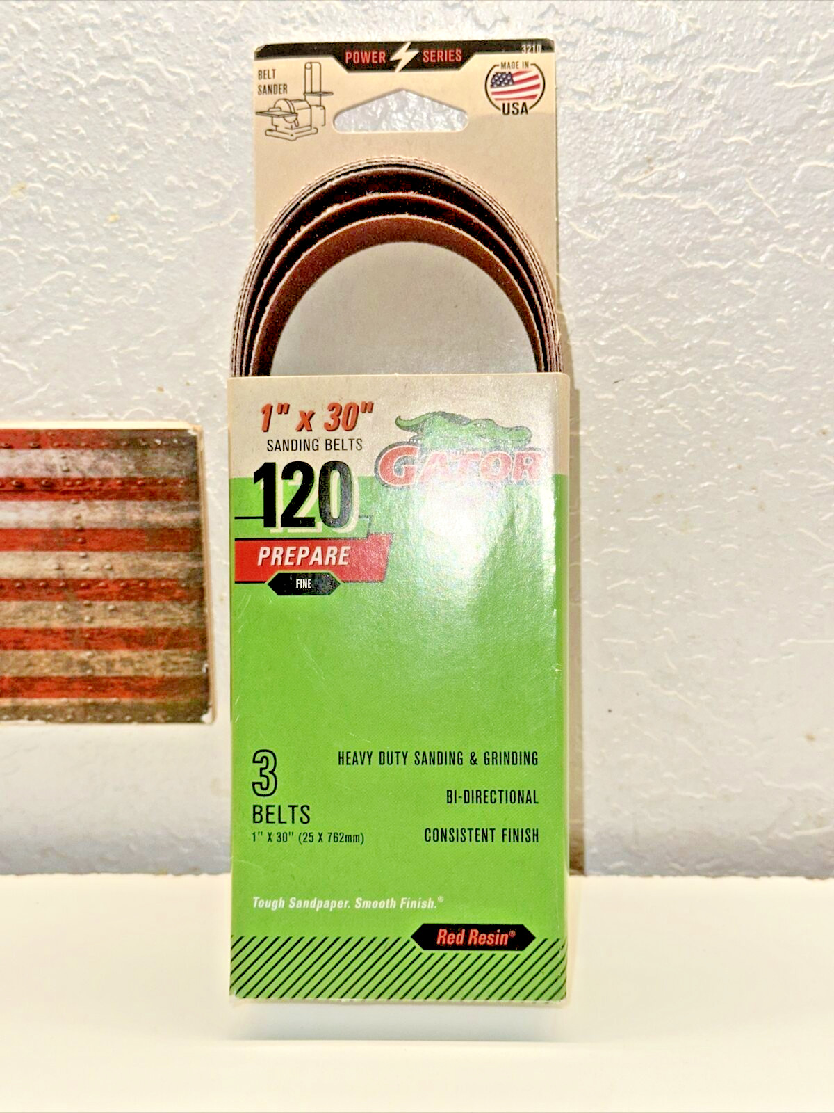 GATORPOWER 1” X 30” SANDING BELTS 3 PK