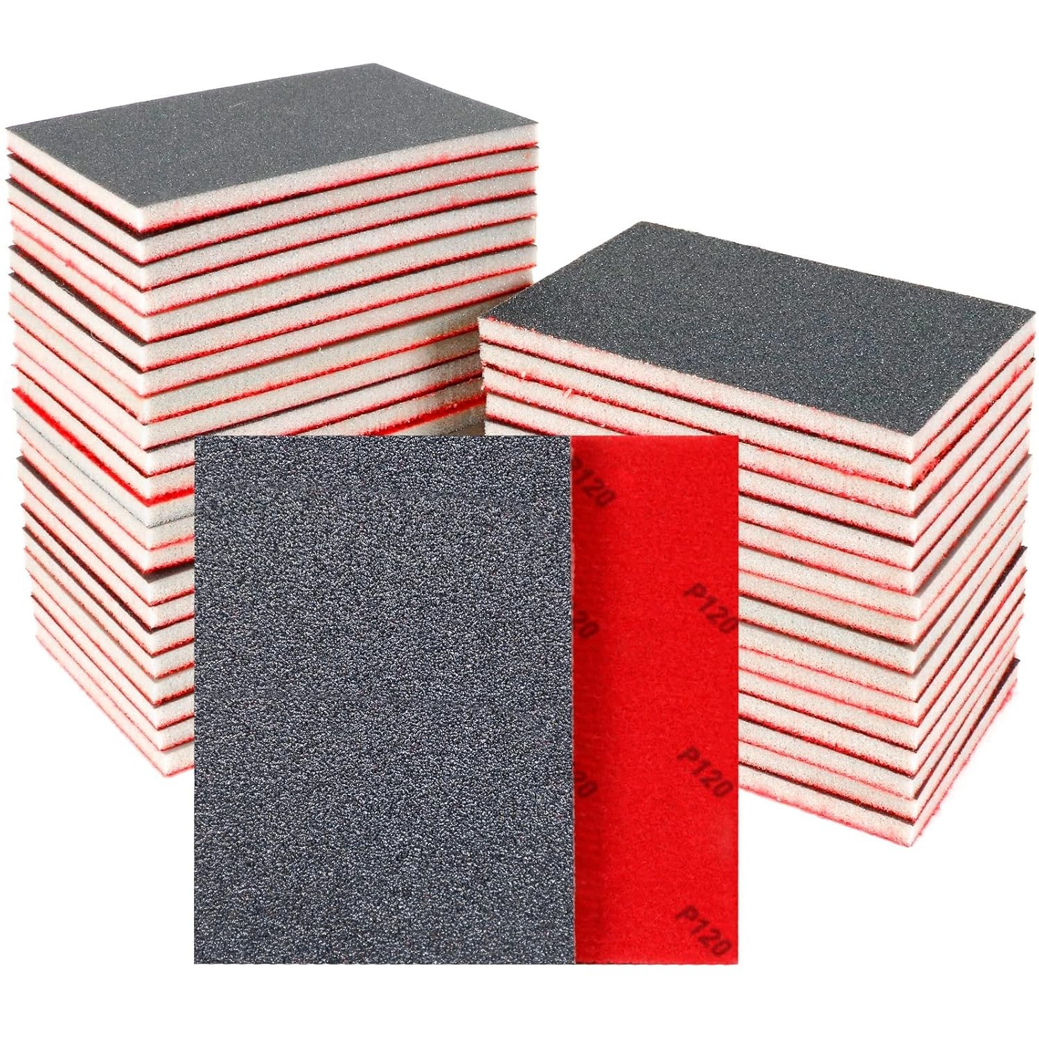 24 Pcs Sanding Sponge 80-3000 Grit Sandpaper Assortment, Washable & Reusable San