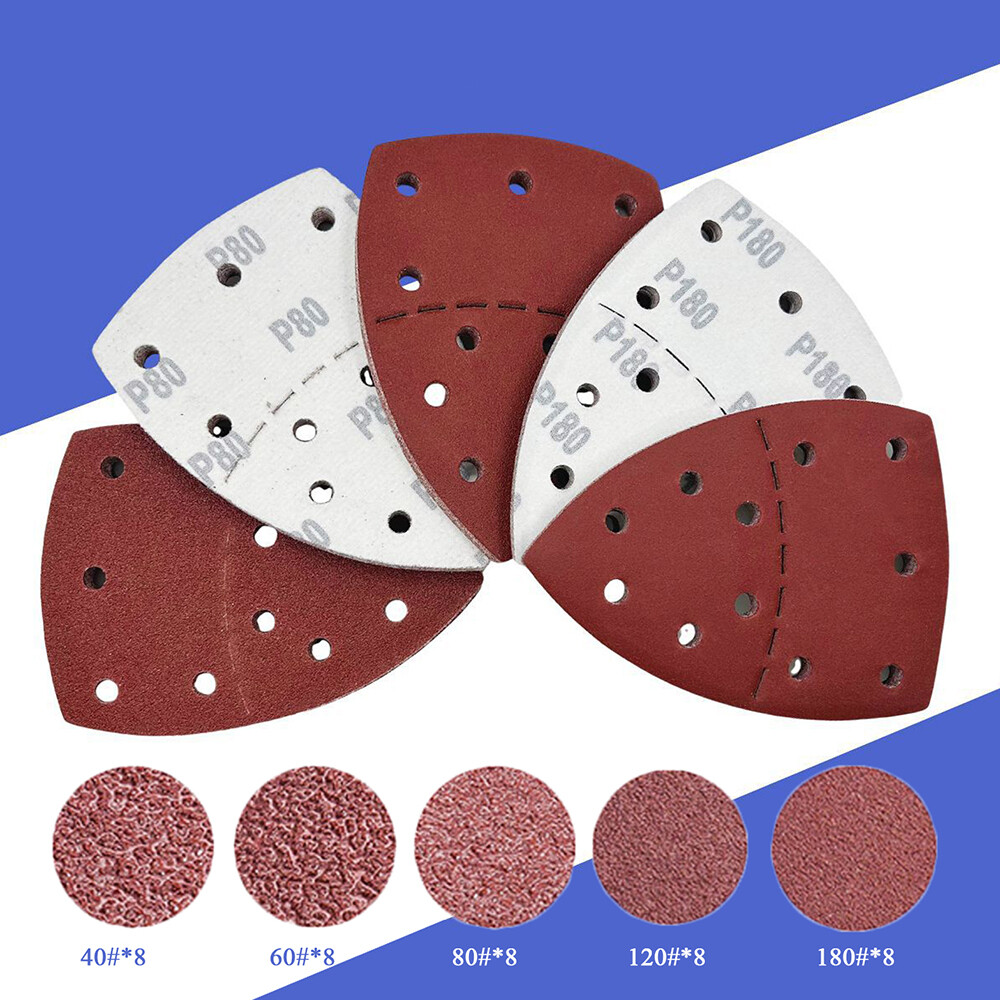 40PCS Hook and Loop 105x152mm Detail Palm Sanding Sheets / Mouse Sandpaper Pads⇓