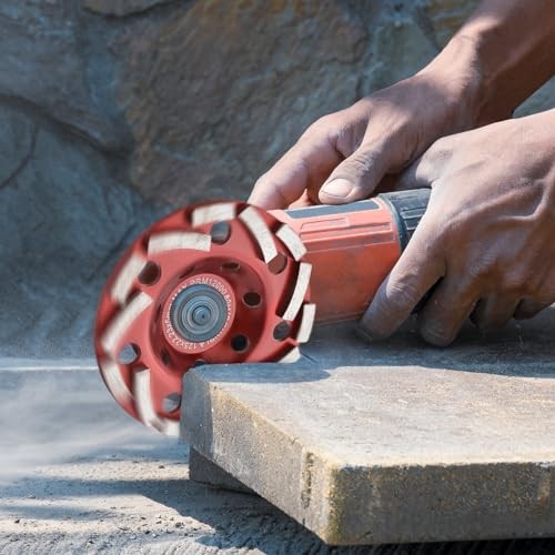 Diamond Grinding Cup Wheel 5 inch for Angle Grinder, Polishing and 5-Inch
