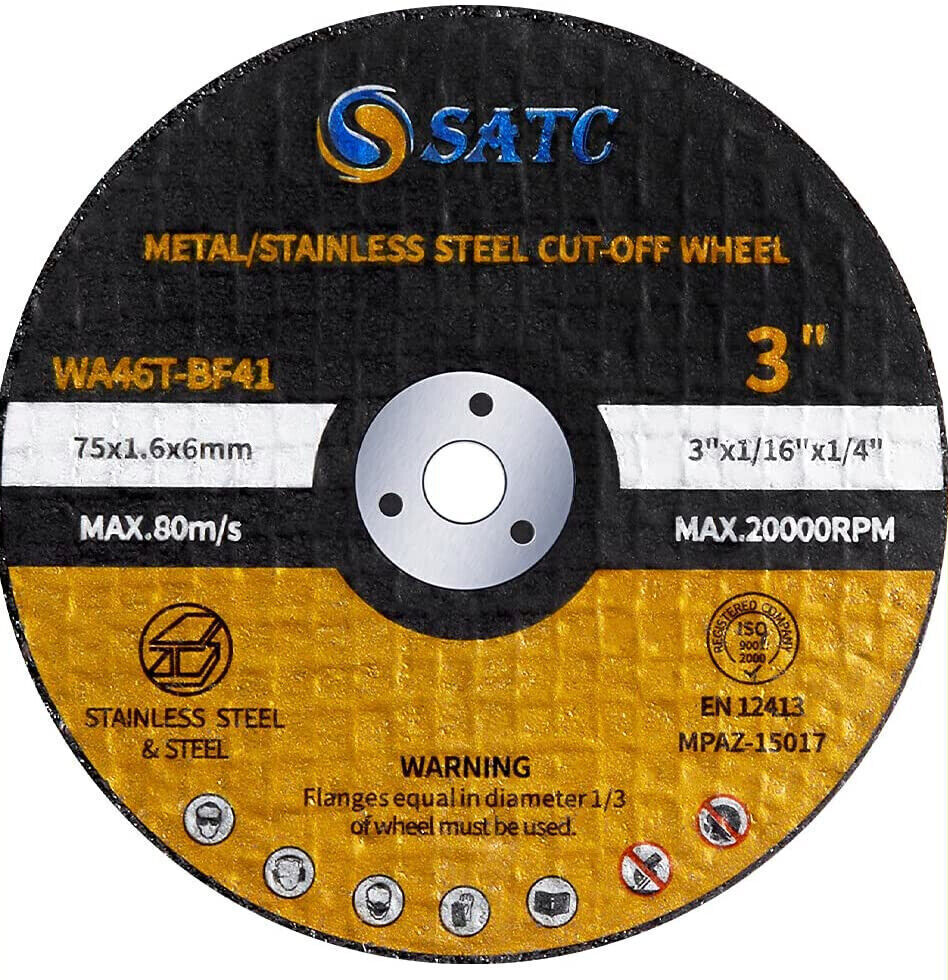 25 PCS Cutting Discs 3In Cut Off Wheel 3″x1/16″x1/4″ Angle Grinder Cutting Wheel