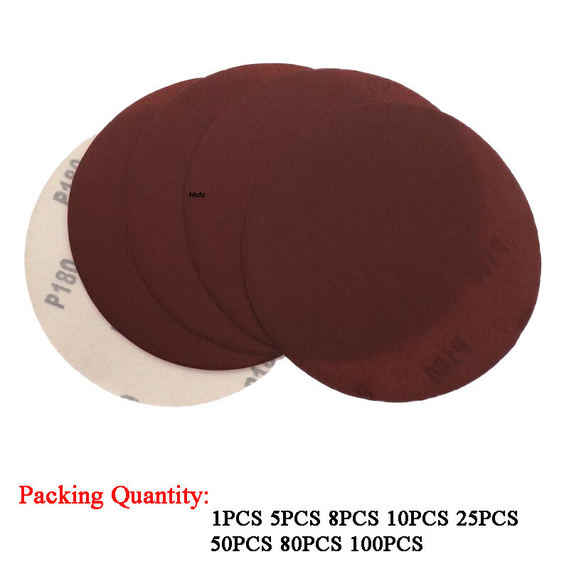 180mm Sanding Discs Hook&Loop 7 Inch Orbital Sandpaper Sander Pads 40#-2000 Grit