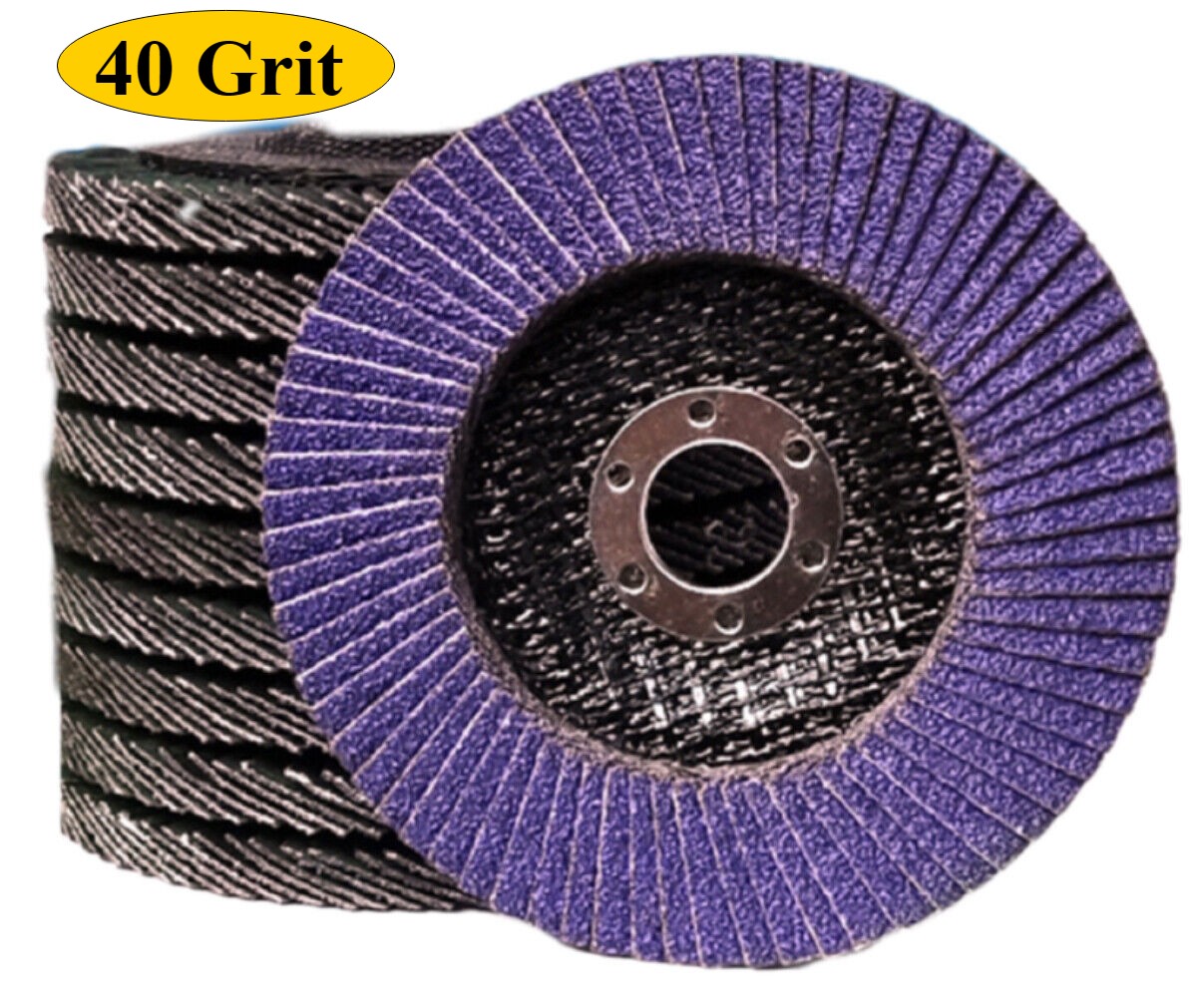 20 PACK 4-1/2″ x 7/8″ 40 Grit Purple Ceramic Flap Disc 4.5 in Grinding Wheel T29