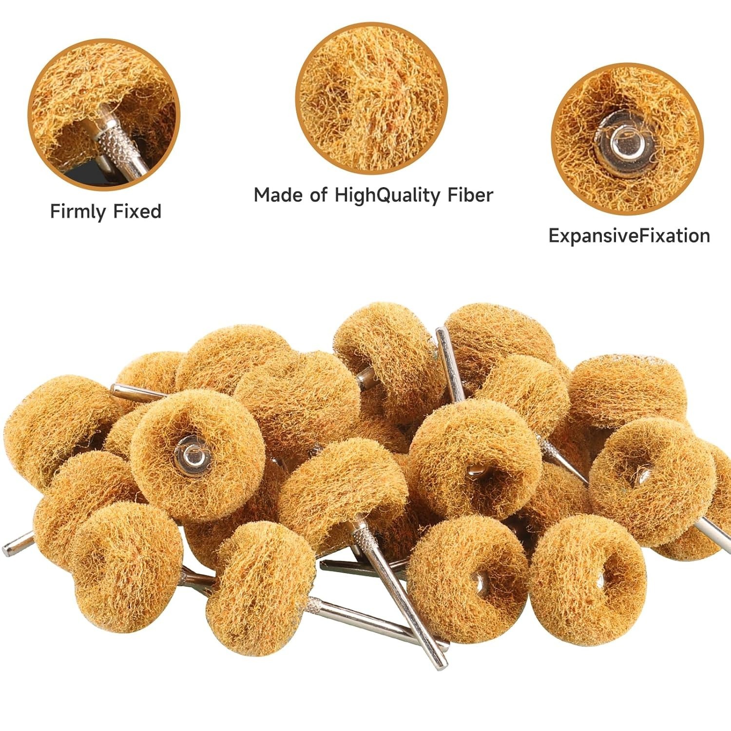 100 PCS Abrasive Buffing Wheels1 Inch Buffing Polishing Wheel Set for Rotary …