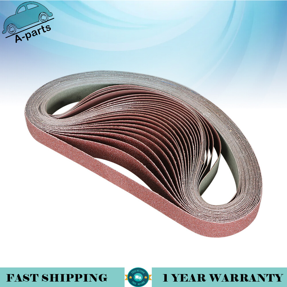 24PCS 1×30 in Sanding Belts 60 80 120 150 240 400 Grit Belt Sander Sandpaper NEW