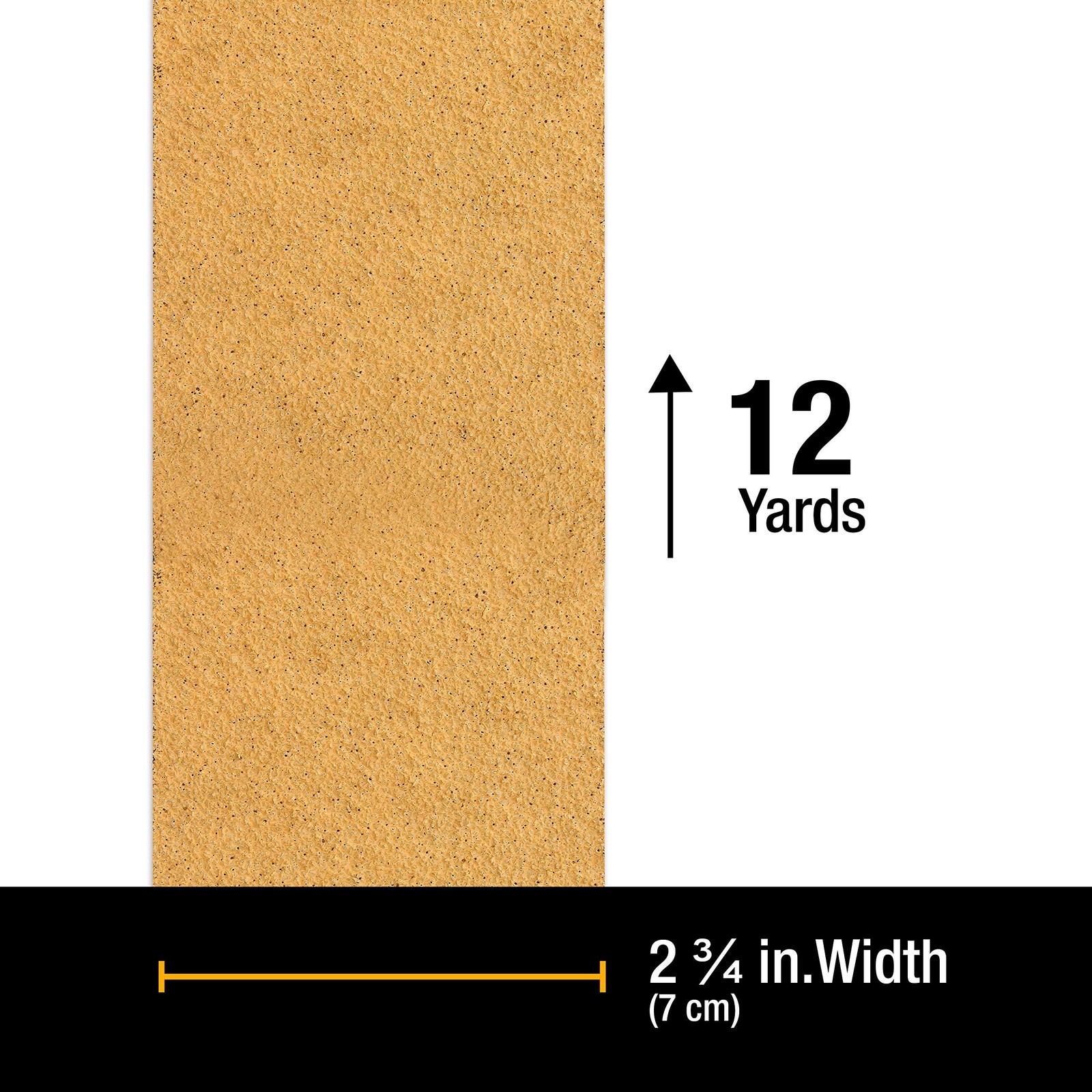 Dura-Gold Premium – 40 Grit Gold – Hook & Loop Backing Longboard Continuous S…