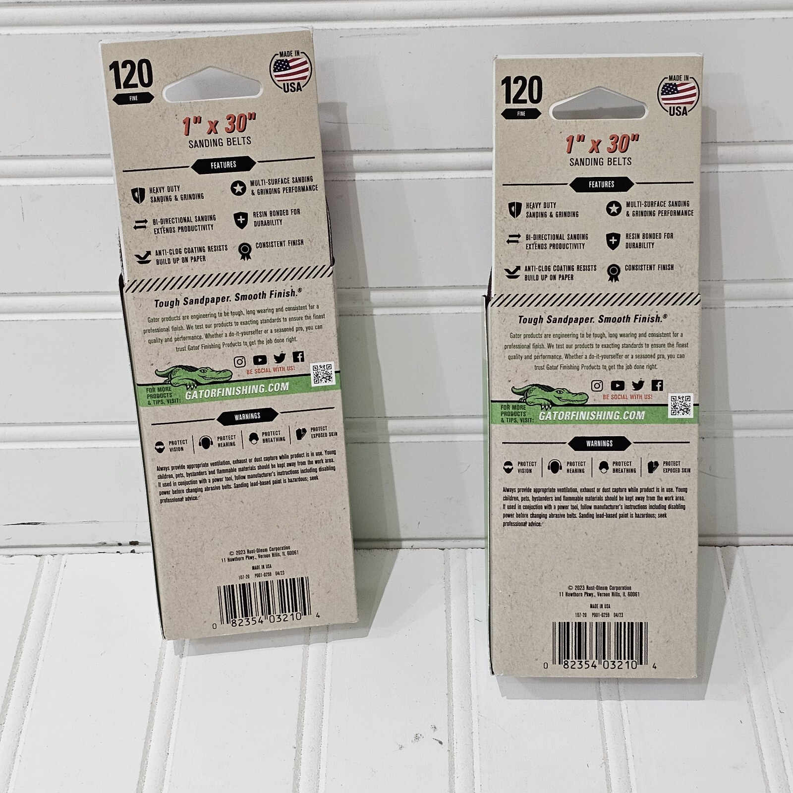 Lot 2x GATORPOWER 1” X 30” SANDING BELTS 3 PK NEW IN PACKAGE Total Of 6 Belts