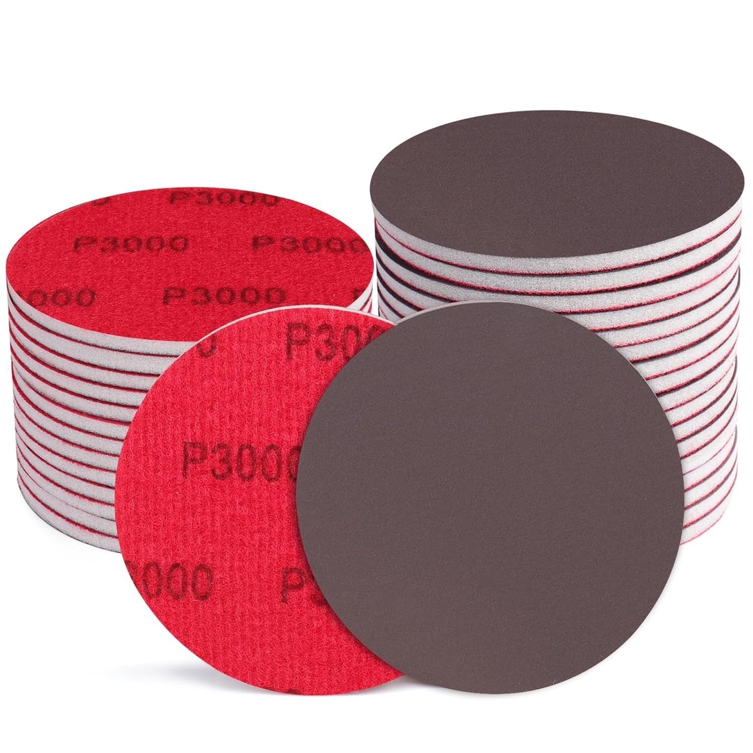 18Pcs 5 Inch Hook and Loop Sanding Sponge Discs 3000 Grit Wet Dry Sanding Pad…