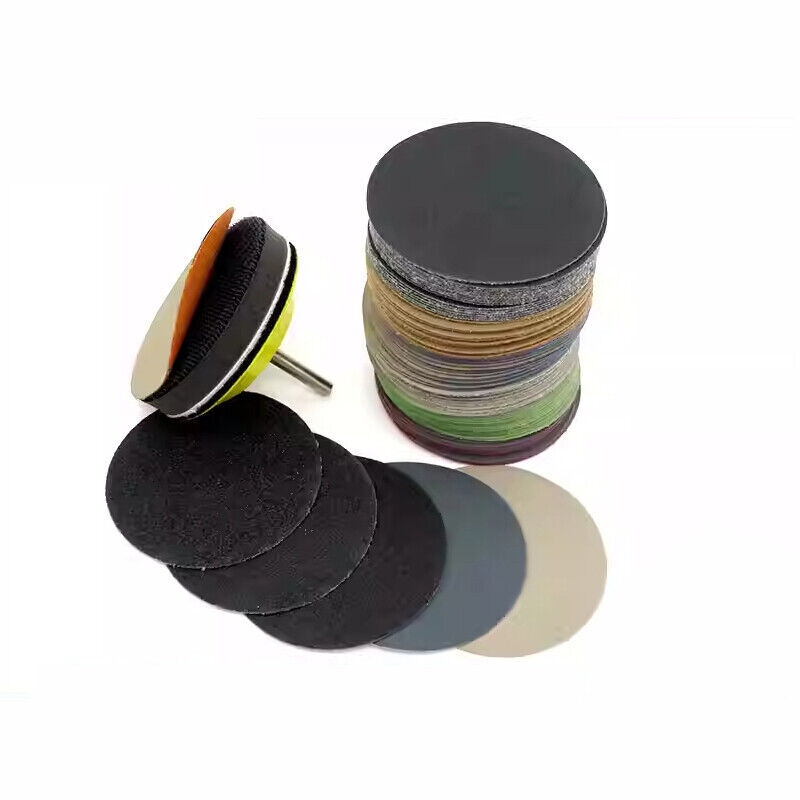 60Grit -10000Grit Sanding Discs 3 Inch 75mm Wet & Dry Sanding Sheets Hook & Loop