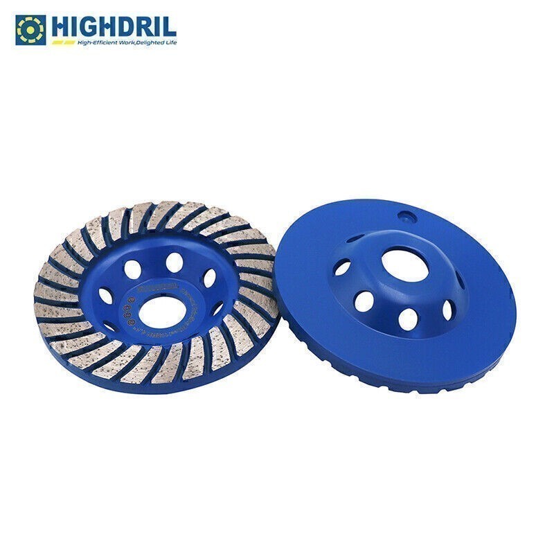 1pc 4/4.5/5/7in Diamond Grinding Wheel Turbo Row Grinding Disc Concrete Masonry