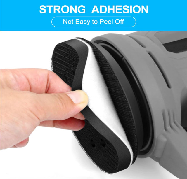 5 Inch 8 Holes Soft Interface Pads Hook +Loop Sponge Cushion Buffer Backing Pad