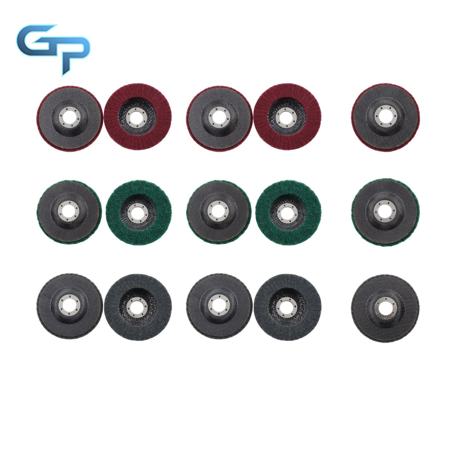 15 Pack 180/320/600 Grit Scour Flap Discs for Angle Grinder (4-1/2″ x 7/8″)