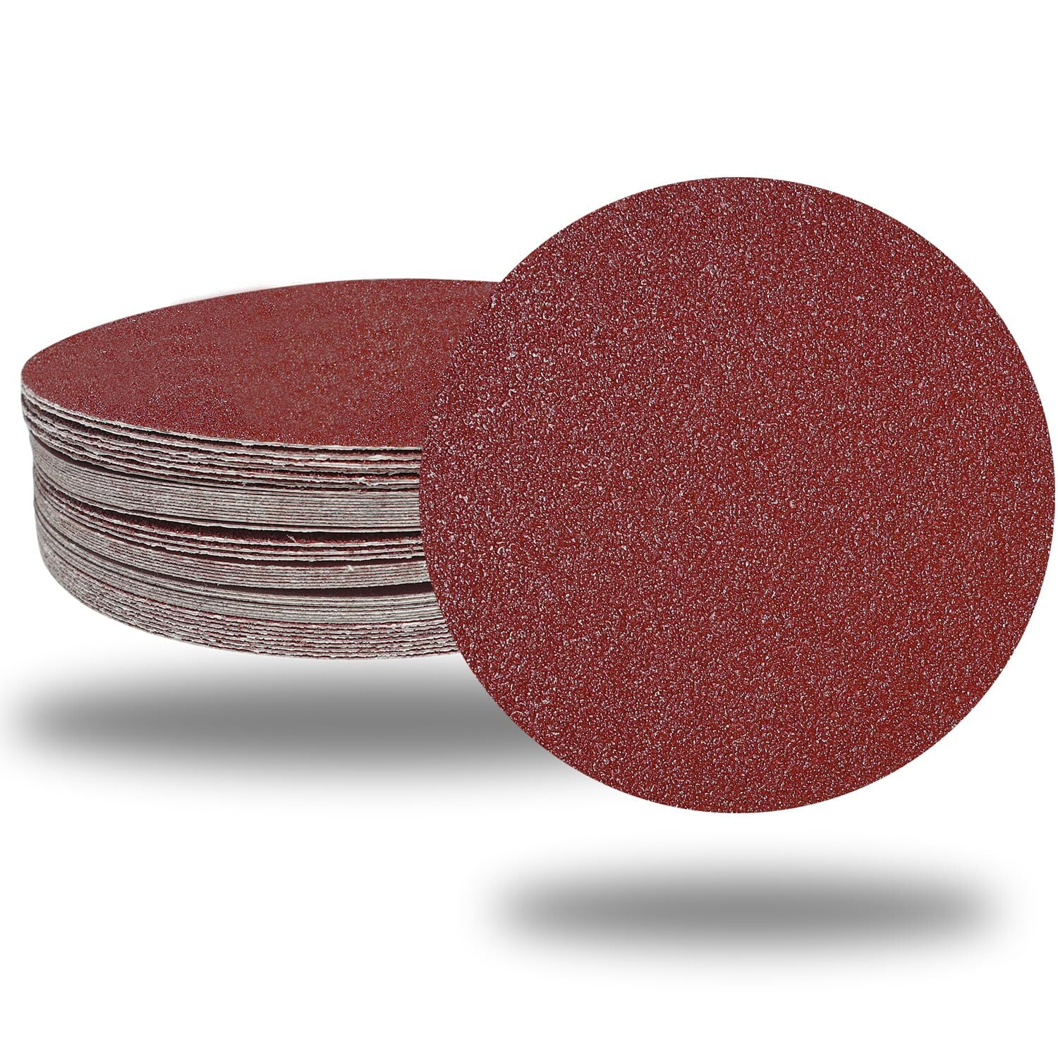 6 inch Hook & Loop Sanding Discs 80 Grit Orbital DA Sander Paper No Hole Pads