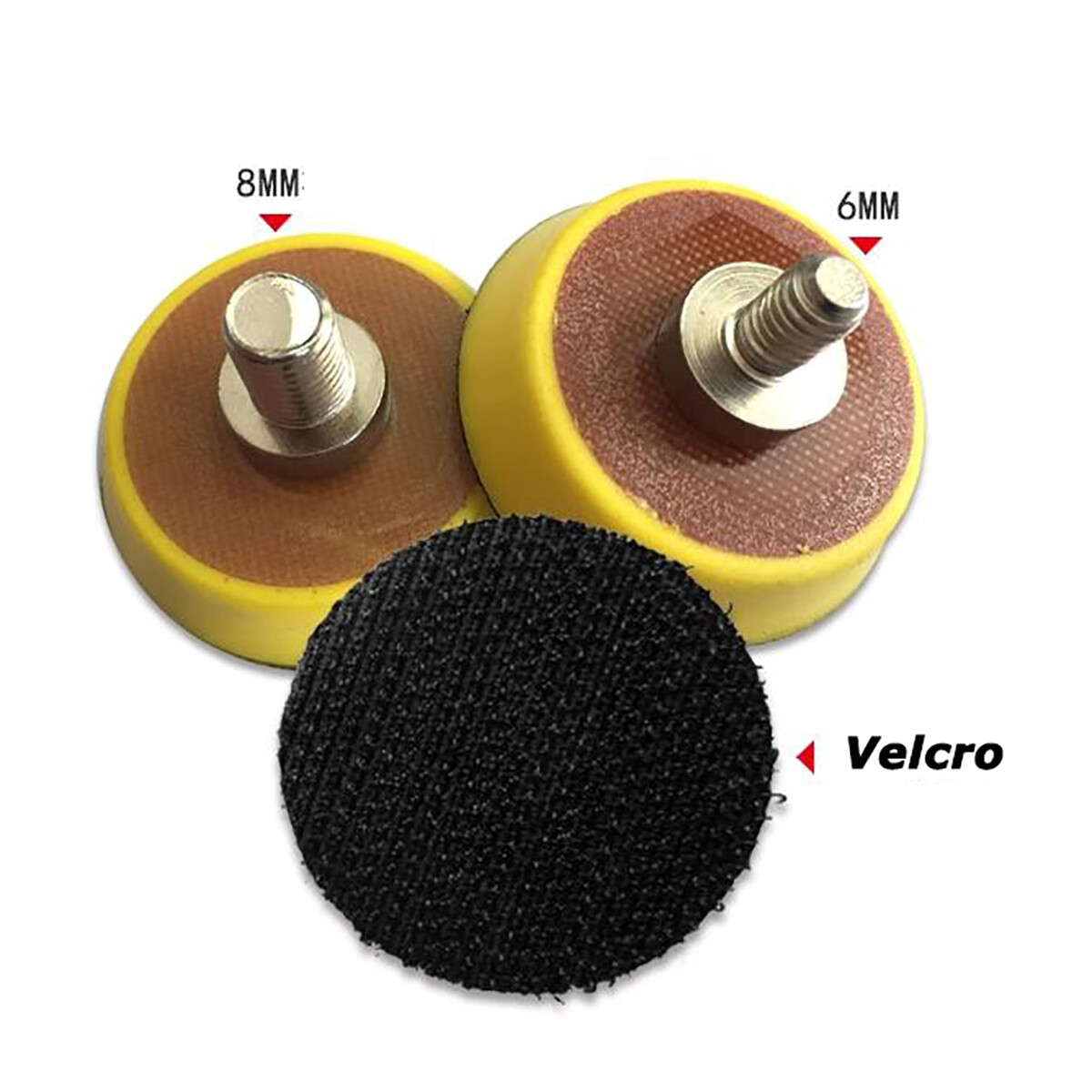 1 – 6″ Hook Loop Backing Pad with M6 M8 M10 Thead For Sanding Disc Angle Grinder