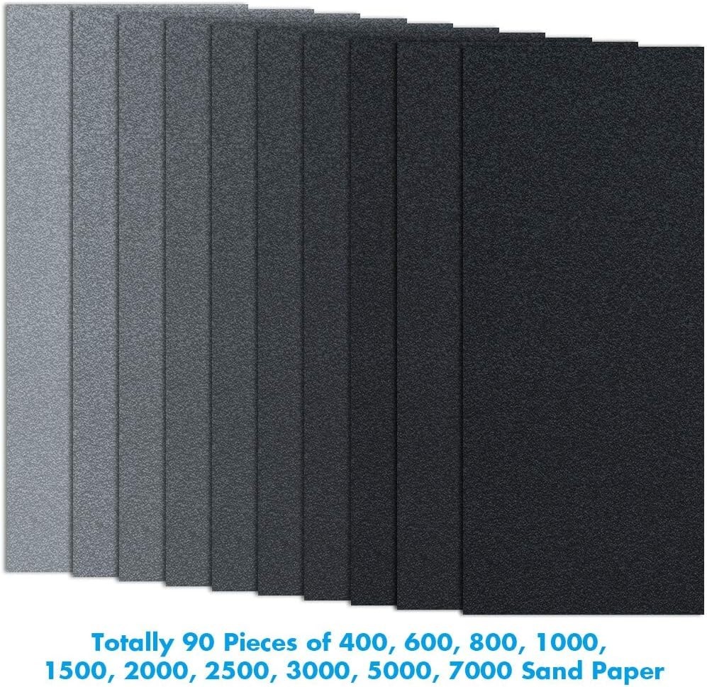 Fine Sandpaper Set 400-7000 Grit for Automotive Paint