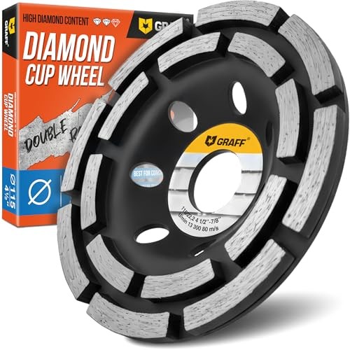 Concrete Grinding Wheel 4 1/2 Inch – Diamond Double Row Ø 4 1/2 Inch Double Row