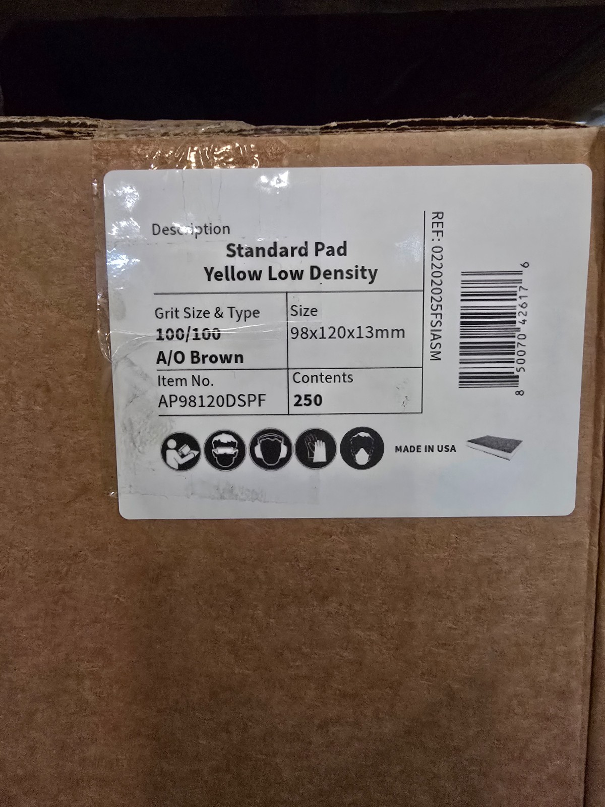 DOUBLE SIDED FLEXIBLE SANDING PAD 100 GRIT 250CT