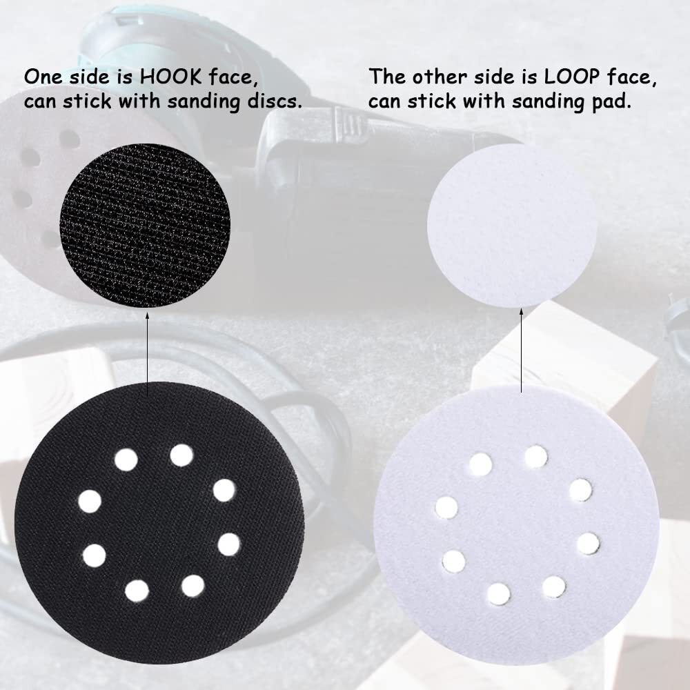 6 Inch 8 Holes Soft Interface Pads Hook +Loop Sponge Cushion Buffer Backing Pad