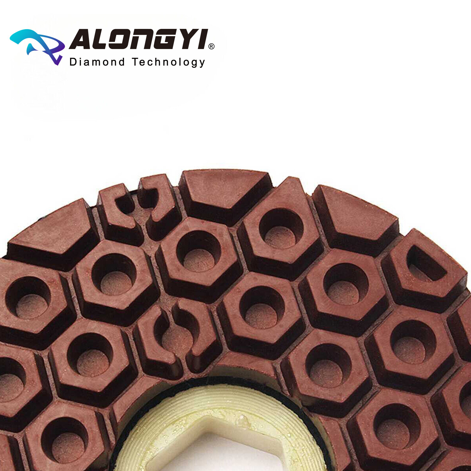 5″*5mm diamond edge grinding wheel back with snail clasp connection