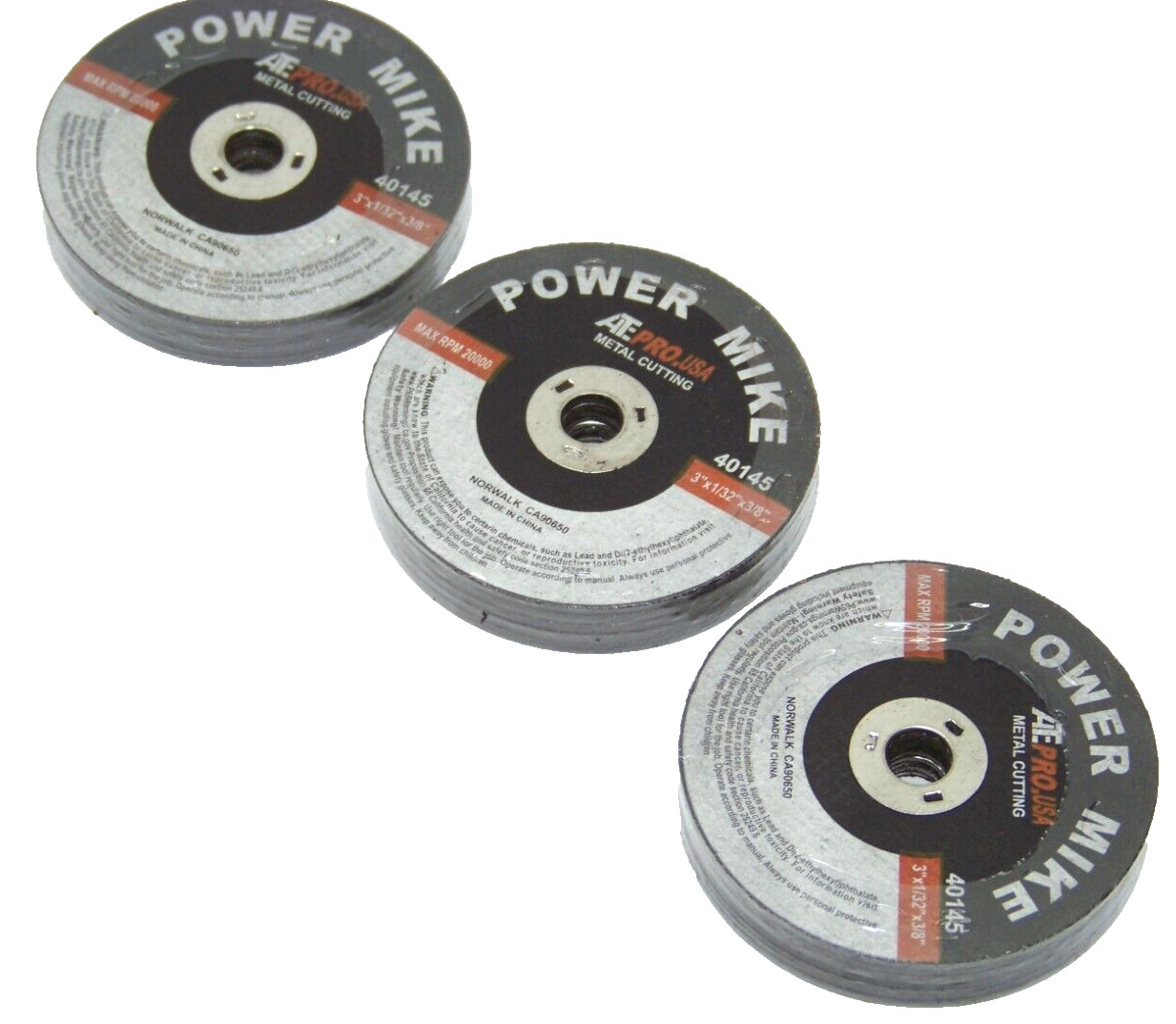 30 pc 3″ x 1/32″ x 3/8″ Metal Cut Off Wheel Cutting Metal 20000 RPM Cut Off Tool
