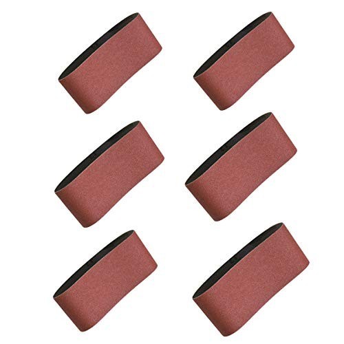 2.5″x16″ Sanding Belts – Aluminum Oxide Assortment, 18 Pack, 40-400 Grits, Durab