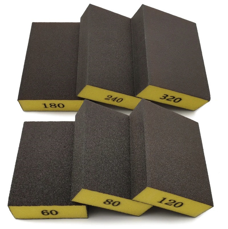 6pcs Sanding Sponge Block Set (60/80/120/180/240/320 Grit) – NEW