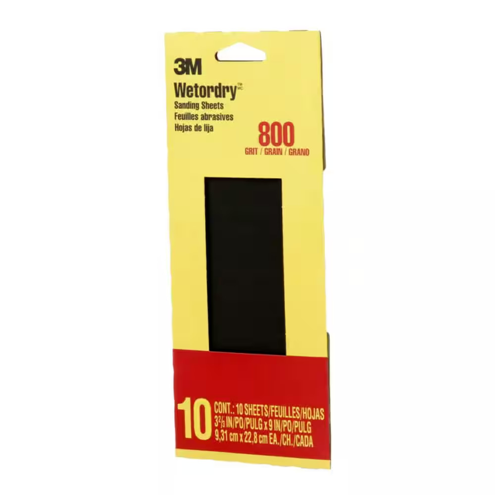 Imperial Wetordry 3-2/3 In. X 9 In. 800 Grit Sandpaper Sheets (10 Sheets/pack)