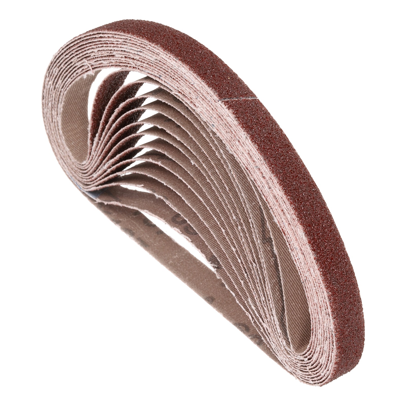 10Pack Sanding Belt, 3/4 x 20 1/2 Inch 60 Grit Belt Sander Paper, Flat