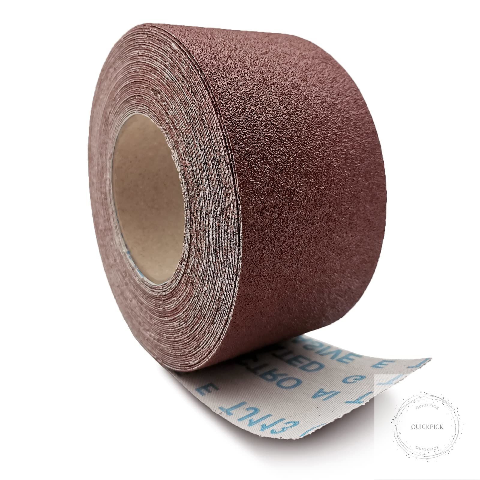 80 Grit Sandpaper Roll 3 Inch x 49 Feet Emery Cloth Roll Aluminum Oxide Abrasive