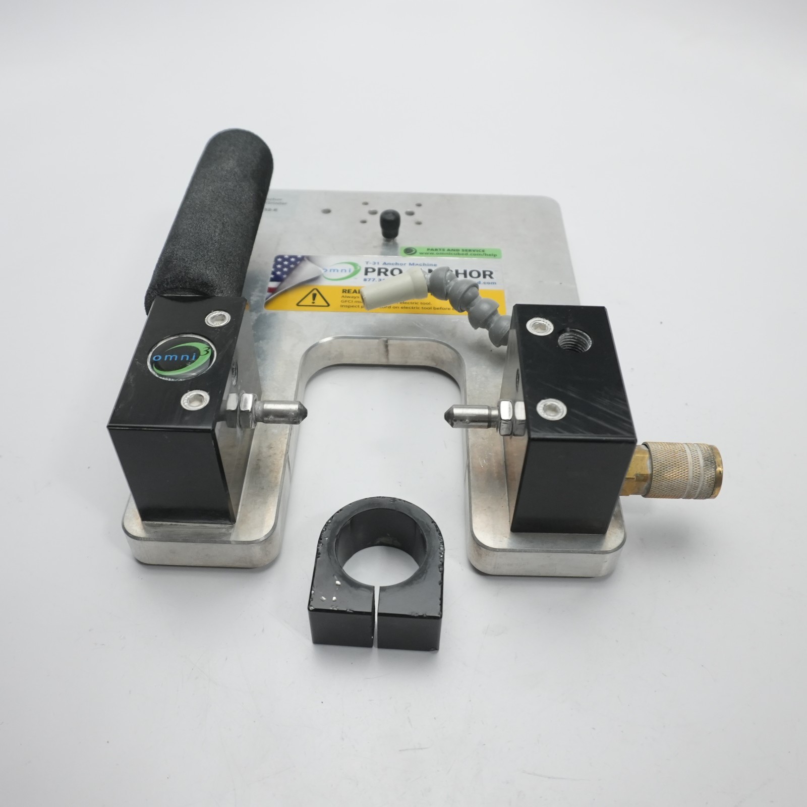 Omni Cubed Pro-Anchor T31 Granite Stone Fabrication T Slot Grinder Router Jig