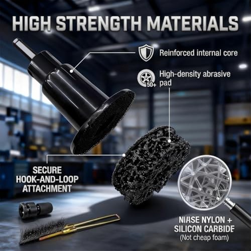 Wheel Hub Stud Cleaning Tool Kit Rust Removal Disc for Impact Wrench Drill |