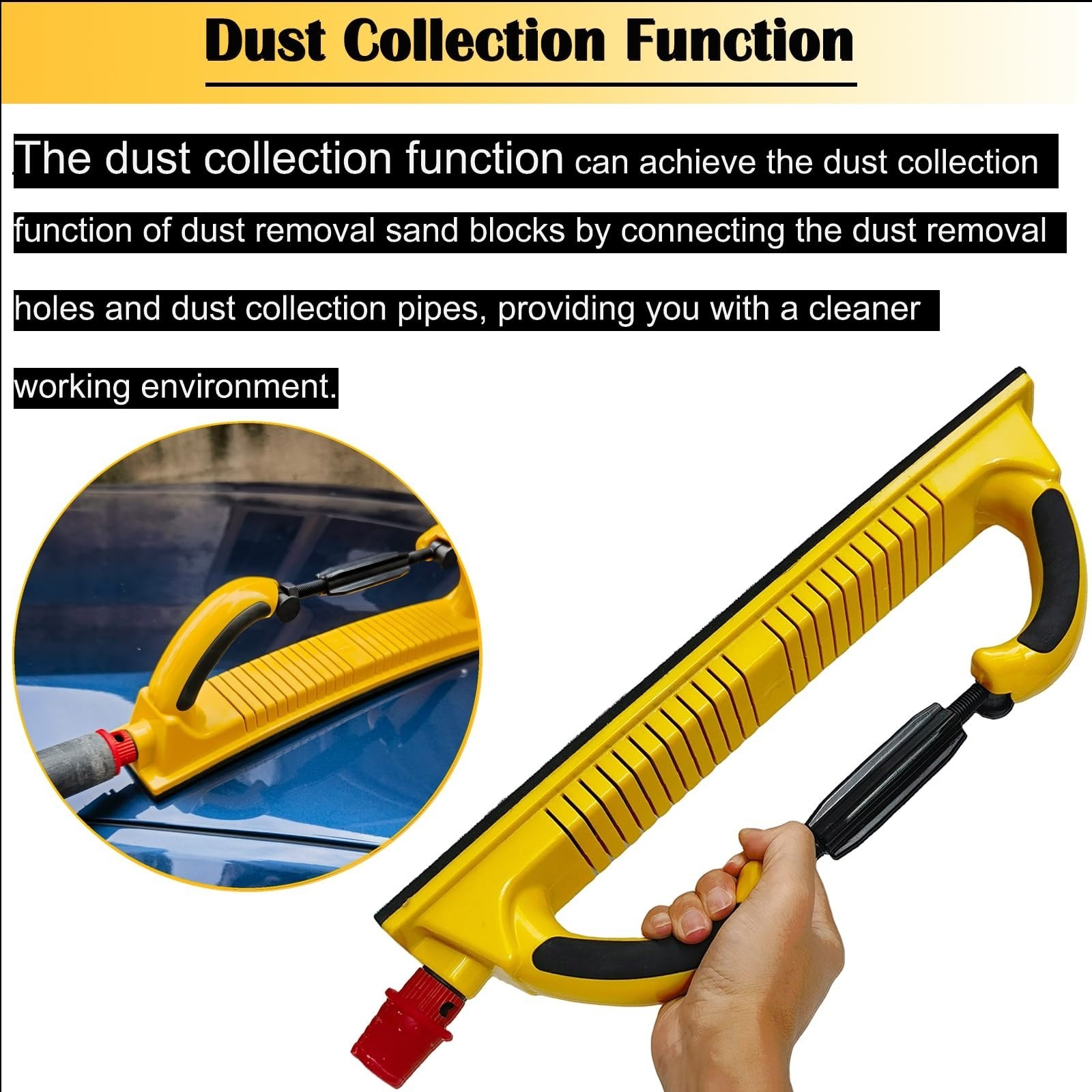 Toromp Adjustable Radius Hand Sanding Block with Dust Extraction