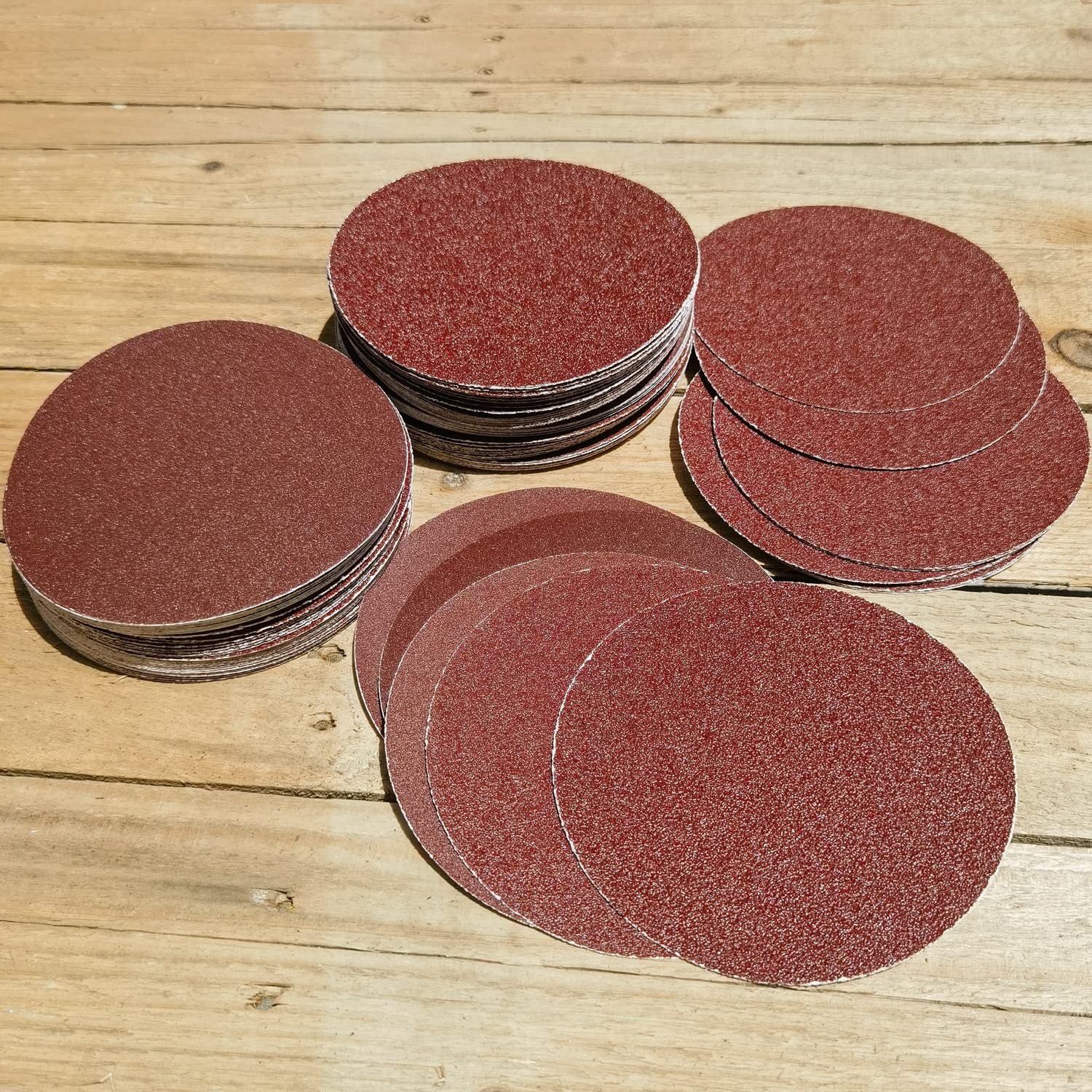 SACKORANGE 100 PCS 6″ PSA Sanding Discs 20 Each of 60, 80, 120, 180, 240, Gri…