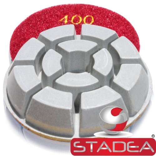 floor polishing pads for concrete stone by – Grit 3000 Pack of 1